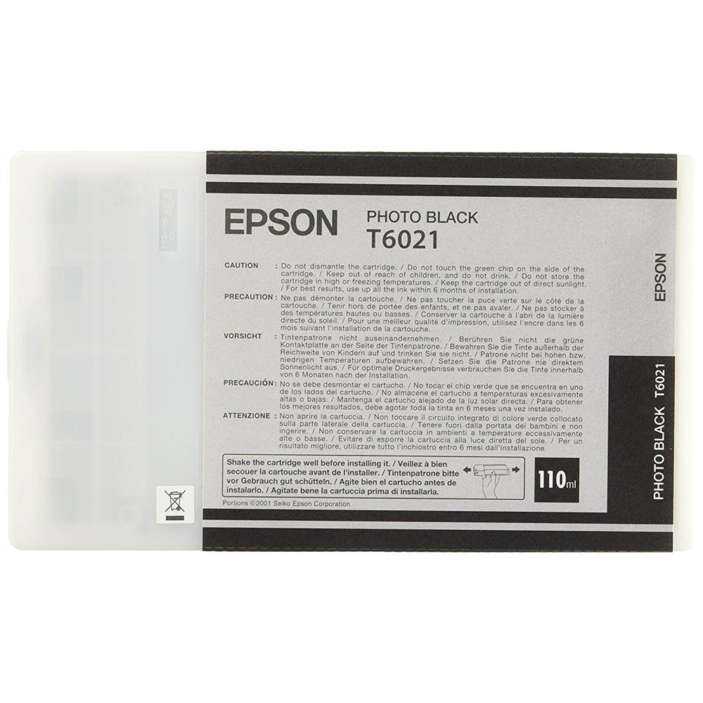 Epson C13T602100 110 ml Ink Cartridge for Stylus Pro 7800/7880/9800/9880 Printers - Black