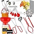 Canning Supplies Starter Kit, Canning Kit for Beginner, Stainless Steel Canning Set for Canner, Essentials Canning Tool, Home