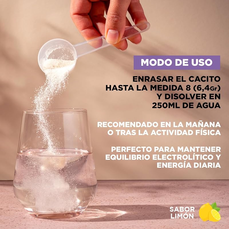 Electrolitos en Polvo Sabor Limon Drasanvi 160g con Magnesio y Potasio