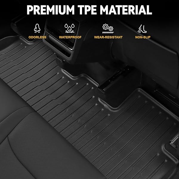 GALVAGNITE FLOOR MATS FOR 2026 2025 TESLA MODEL Y JUNIPER, FULL COVERAGE ALL WEATHER FLOOR MAT CARGO LINER TRUNK MAT FRUNK BACKREST MATS ACCESSORIES (NOT FIT STANDARD)