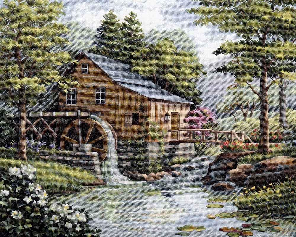 Merejka Cross Stitch Set, Multicoloured, 31x40 cm