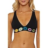 ISABELLA ROSE Women's 1969 Halter Bikini Top, Adjustable, Tie Back, Swimwear Separates
