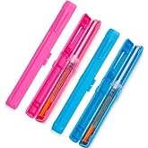 Portable Travel Insulin Case for Prefilled Syringe, Discrete Syringe Holders for Diabetes (Blue &amp; Pink | 2 Pack)