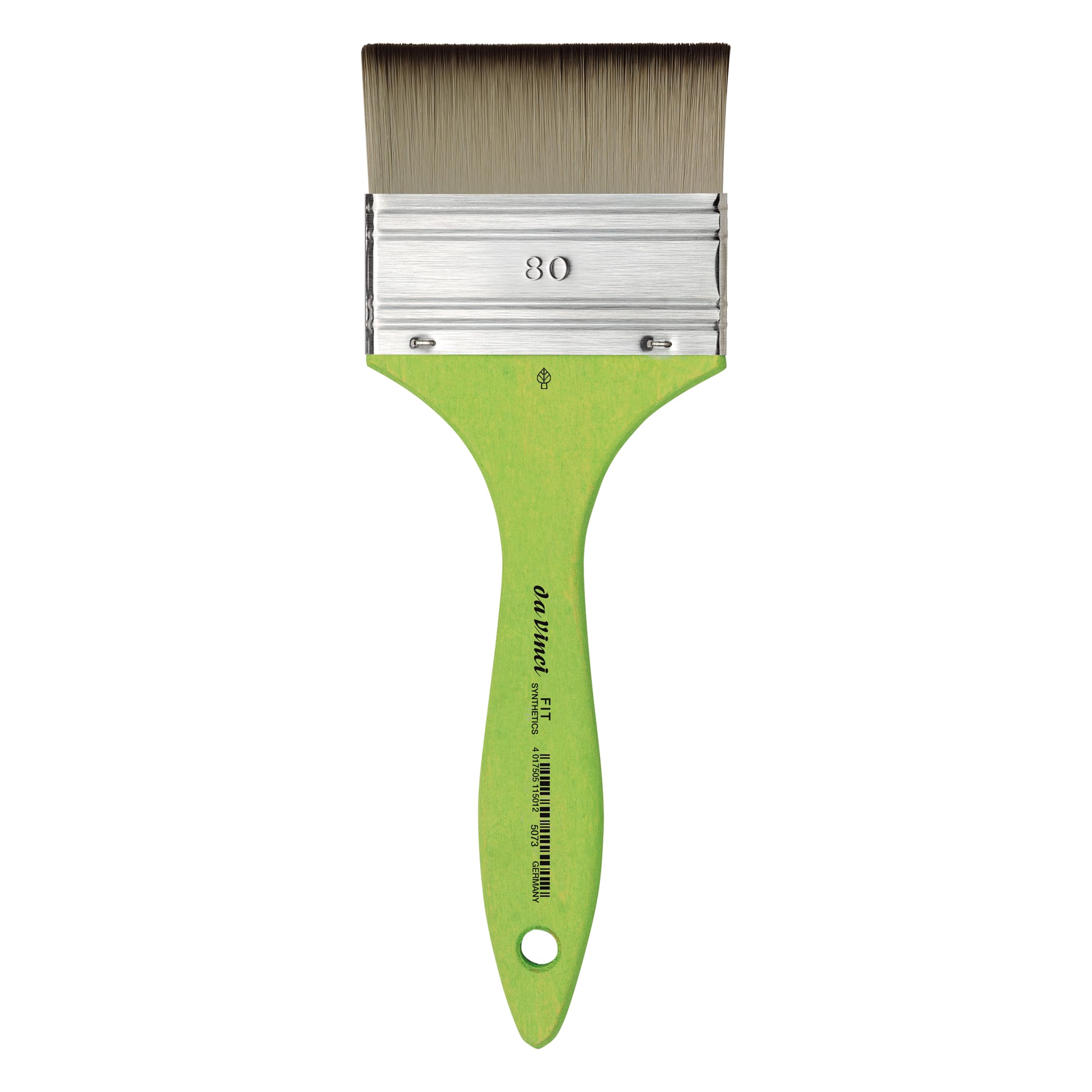 DA VINCI 5073 Series Mottler Brush, 80 mm, Synthetic Fiber, Green, 22 x 8 x 30 cm