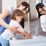 Hapilife Basin Taps Mono Mixer Tap Chrome with UK Hoses, Single Lever view 9