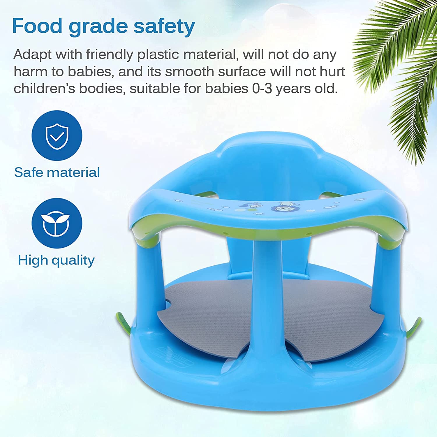 Baby Bath Seat? Portable Toddler Child Bathtub Seat for 6-18 Months
