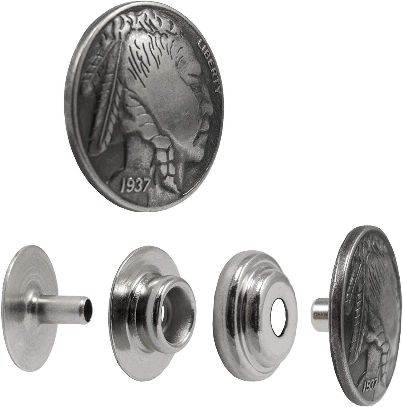 Springfield Leather Company Decorative Indian Head Nickel