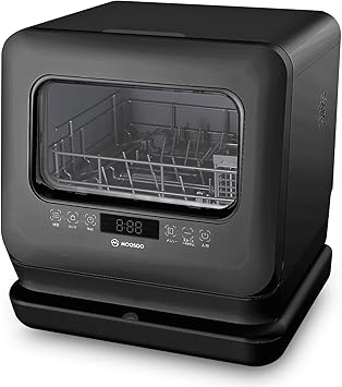 Amazon モーソー 食器洗い乾燥機 工事不要 タンク式食洗機 除菌率99 9 6つの洗浄コース 液晶表示 ドライキープ搭載 分岐水栓対応 Moosoo Mx10 ブラック Moosoo 食器洗い乾燥機