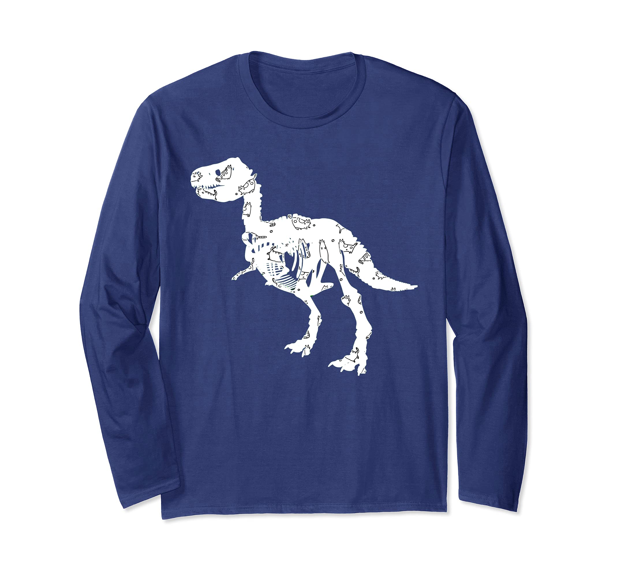 Tyrannosaurus Rex Animal T-Rex Creepy Dinosaur Long Sleeve T-Shirt
