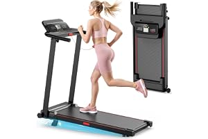 Treadmills for Home, Walking Pad with Incline, Caminadoras para Hacer Ejercicio, 0.6-6.2 MPH Portable Foldable Under Desk Caminadora, Eléctrica Casa Tredmill, Folding Compact Running Machine