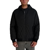 KARL LAGERFELD Men's Diamond Quilted Zip Up Jacket
