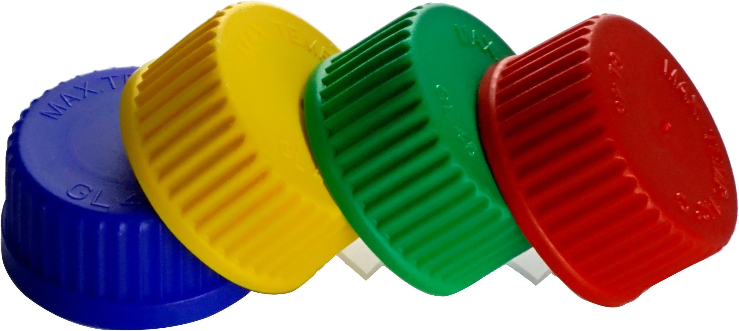 screw cap red GL45 made of PP autoclavable up to 140°C, 10 pieces
