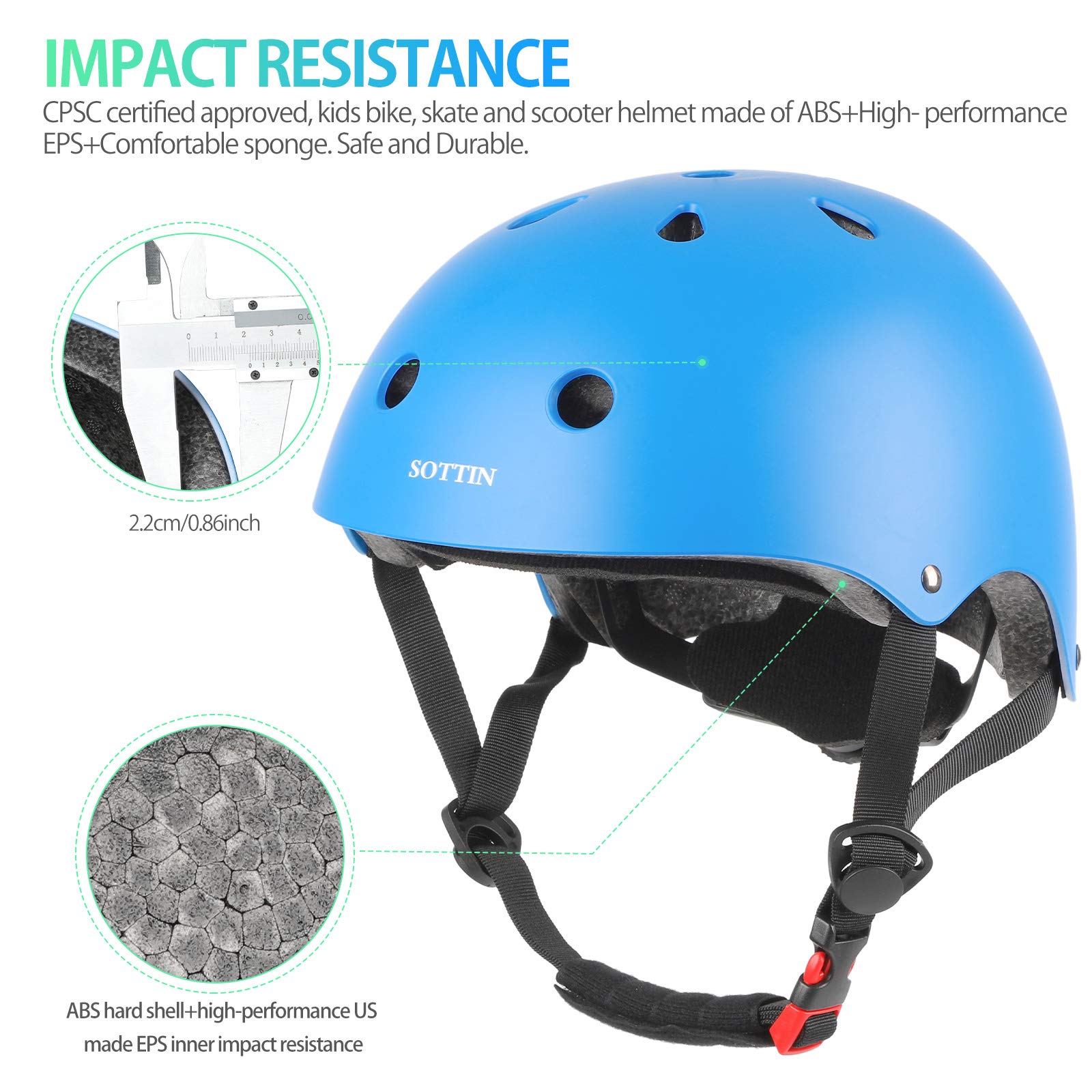 Toddler Helmet,Kids Bike Helmet 2-8 Years,Adjustable Helmets and Multi-Sport Safety for Cycling Skating Bicycle Skate Scooter for Boys Girls from Toddler to Youth,Childrens Bike Helmets