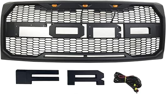 Raptor Style Grill Fit For 2009-2014 F150 ABS Honeycomb ...
