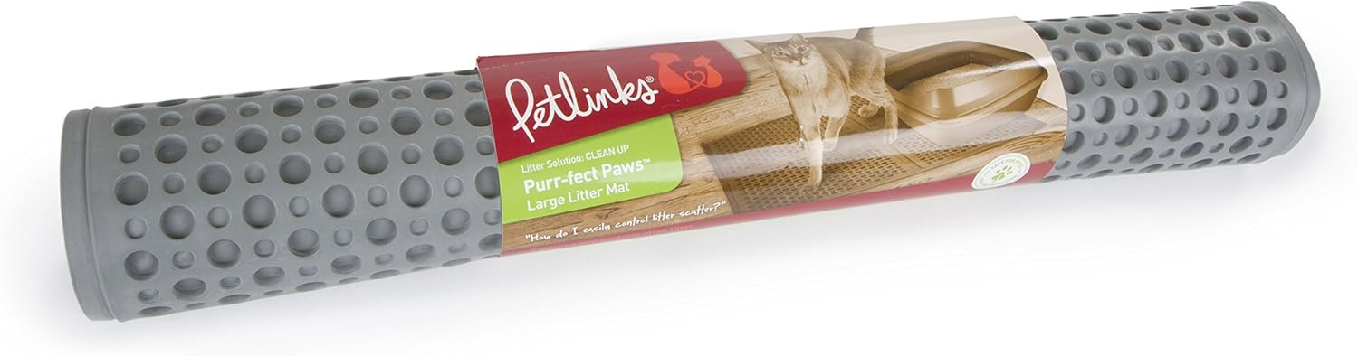 petlinks purrfect paws litter mat