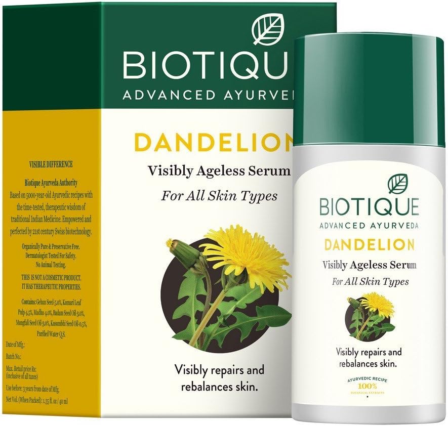 Biotique Bio Dandelion Visibly Ageless Serum, 40 ml