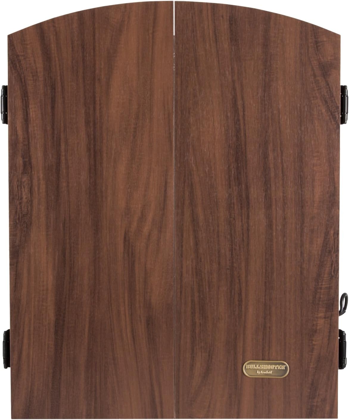 Bullshooter Cricket Maxx 1.0 Electronic Dartboard Cabinet Set with 13.5” Target Area, Wooden Cabinet Doors with Walnut Finish and 34 Games with 183 Variations (4 Cricket Games) : Sports & Outdoors