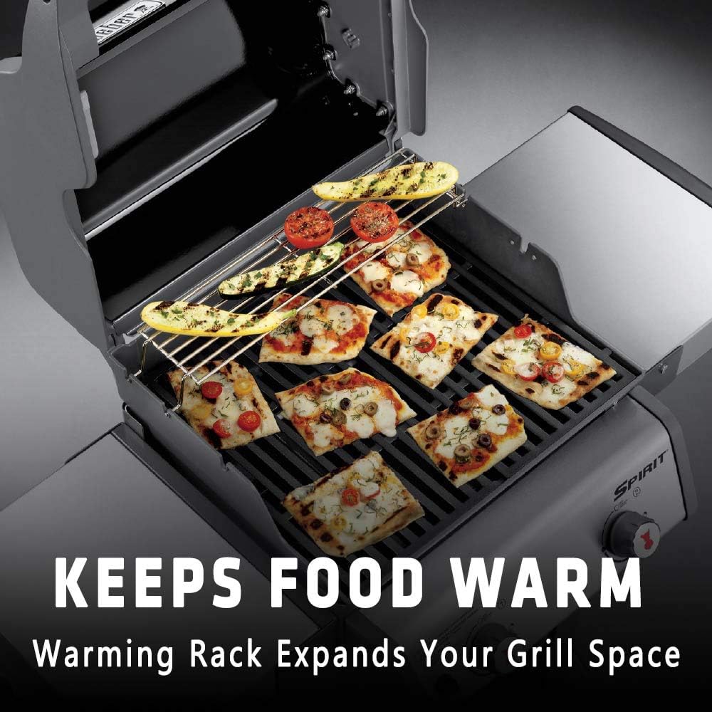 Uniflasy 69866 18 Inch Grill Warming Rack for Weber Spirit 200 Series, Spirit E210 S210 E220 S220 Gas Grills with Up Front Controls (2013 - Newer), Grill Upper Rack Grates for Spirit 200 Grill Parts : Garden & Outdoor