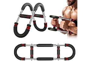 LAMVPKER Twister Arm Exerciser, Adjustable Spring Workout Bar, 40-100lb Adjustable Chest Workout Equipment, Arm Trainer, Twister Arm Trainer