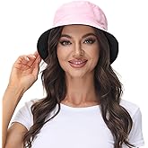 Women Reversible Bucket Hat Summer Beach hat Outdoor Cap
