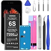 SHENMZ Battery for iPhone 6S (2025 New Version), 7200mAh Upgraded Higher Capacity 0 Cycle Battery Replacement for iPhone 6S M