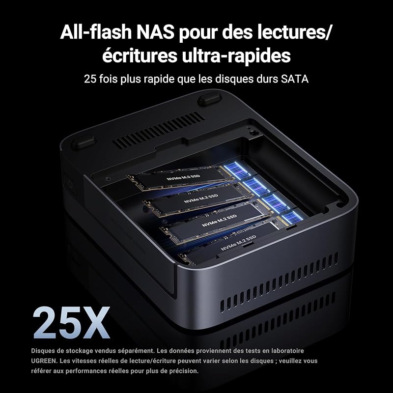 NASync DXP480T Plus, NAS SSD 4 Baies, Intel Core i5-1235U, 10 GbE — photo 2 sur 8