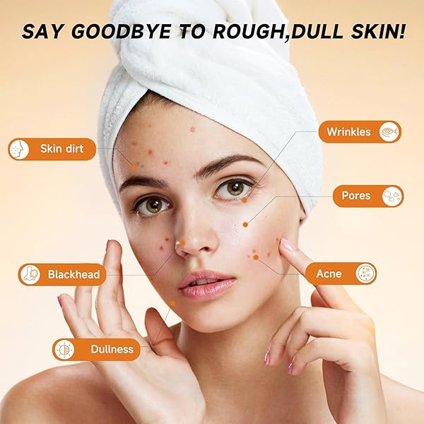 PUMKOT TURMERIC KOJIC ACID CLEANSING PADS, TURMERIC FACE SCRUB PADS ENRICHED WITH KOJIC ACID AND TURMERIC, 60PCS