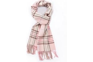 AUSEKALY Scarf For Men Women Cashmere Neck Scarf Plaid Winter Scarf Fall Softest Classic Warm