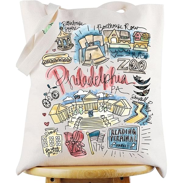 Philadelphia Stadtkarte Kosmetiktasche – Reise-Souvenir, Wasserdicht & Geräumig Für Make-up & Kleinkram