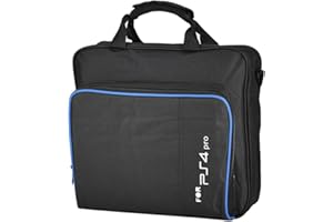 Zerone Portable Carrying Bag Travel Shoulder Bag Storage Case for PS4 Pro Black
