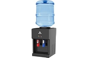 Avalon Premium Hot/Cold Top Loading Countertop Water Cooler Dispenser With Child Safety Lock. UL Listed- Black