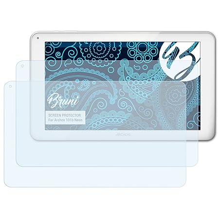 Bruni Schutzfolie für Archos 101b Neon Folie, glasklare Displayschutzfolie (2X)