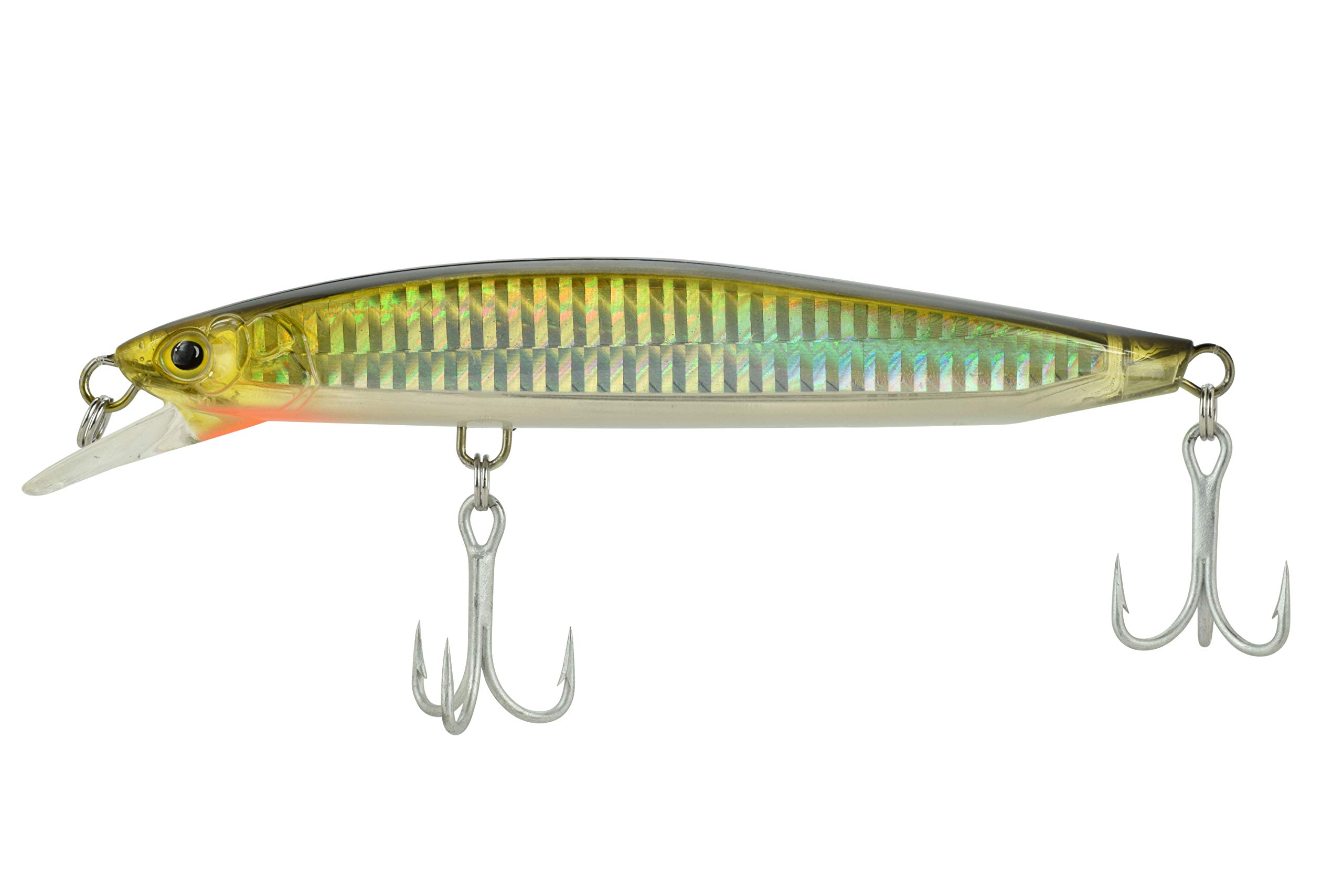 Last Cast Tackle 5 1/2" Floating Minnow Lure - 5 Colors to Choose from (Black N Gold)