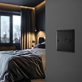 BG Electrical Nexus Metal Intermediate Light Switch, Matt Black, 20A 16AX NFB13 view 6