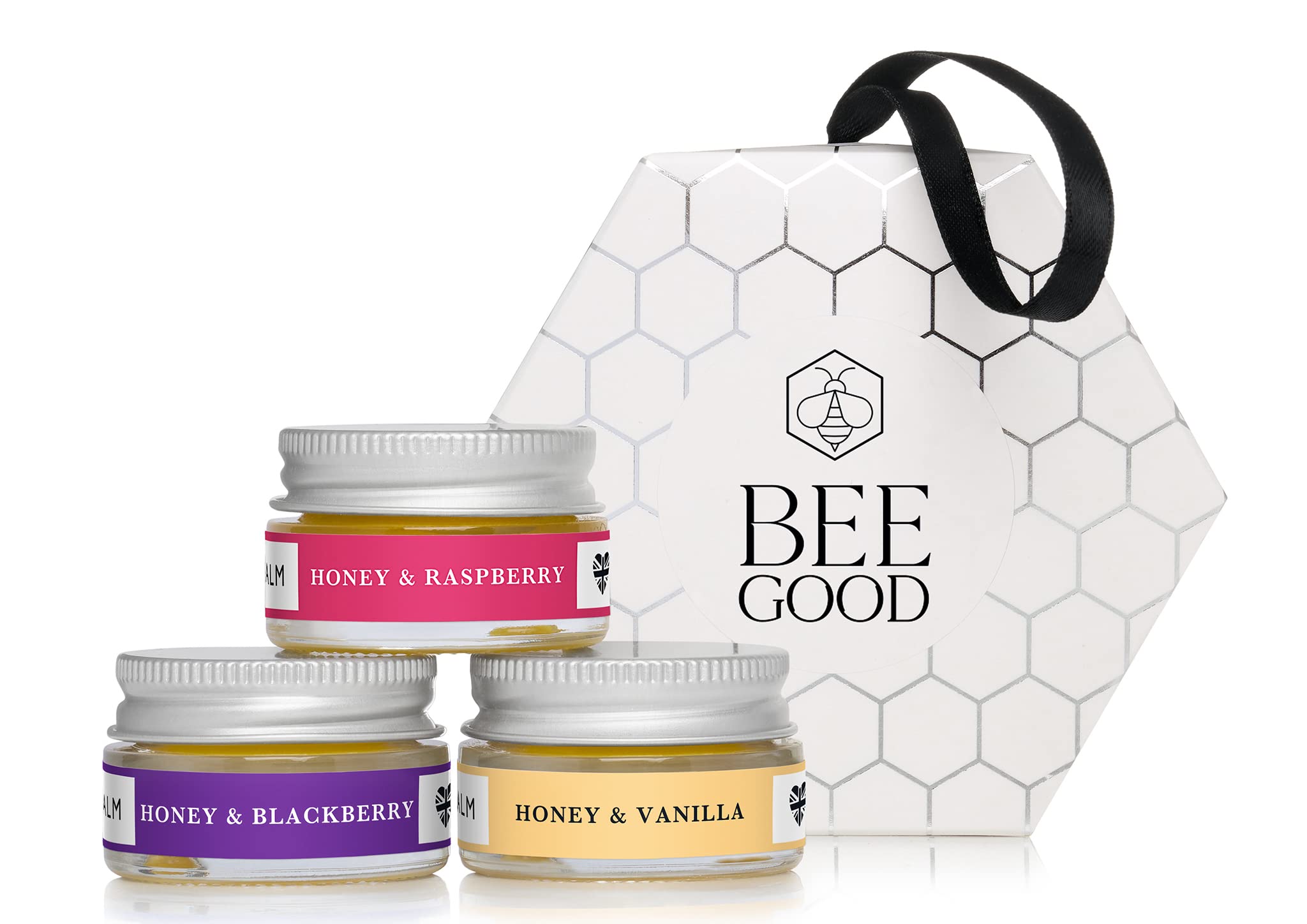 Bee Good Lip Balm Gift Set - Natural Honey and Beeswax Lip Balm Trio