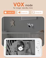 ARENTI 2.5K Smart Wifi Baby Monitor 5" Split Display Pan Tilt Night Vision view 7