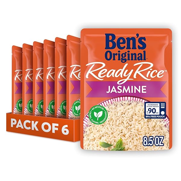 BEN’S ORIGINAL READY RICE JASMINE RICE, EASY DINNER...