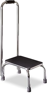 DMI Step Stool with Handle for Adults and Seniors Made of Heavy Duty Metal, Holds up to 300 Pounds with 9.5 Inch Step Up