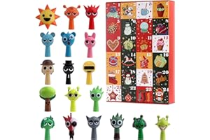 GENERIC 2025 Christmas Advent Calendar for Kids – 24 Days Countdown Mystery Box with Game Action Figures Collectible Toys, Fun Holiday Gift for Boys & Girls, Cute Figurines for Decoration & Play