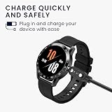 kwmobile USB Charger Cable for Blackview X1 X2 Smartwatch 100cm Black view 2