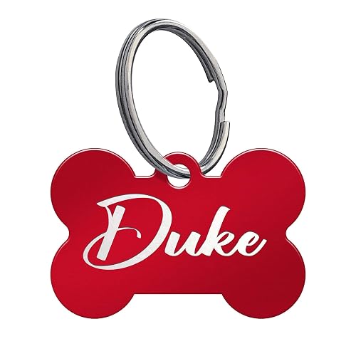 Personalized Engraved Dog Tag - Front and Back Engraving - Attractive Colours and Fonts