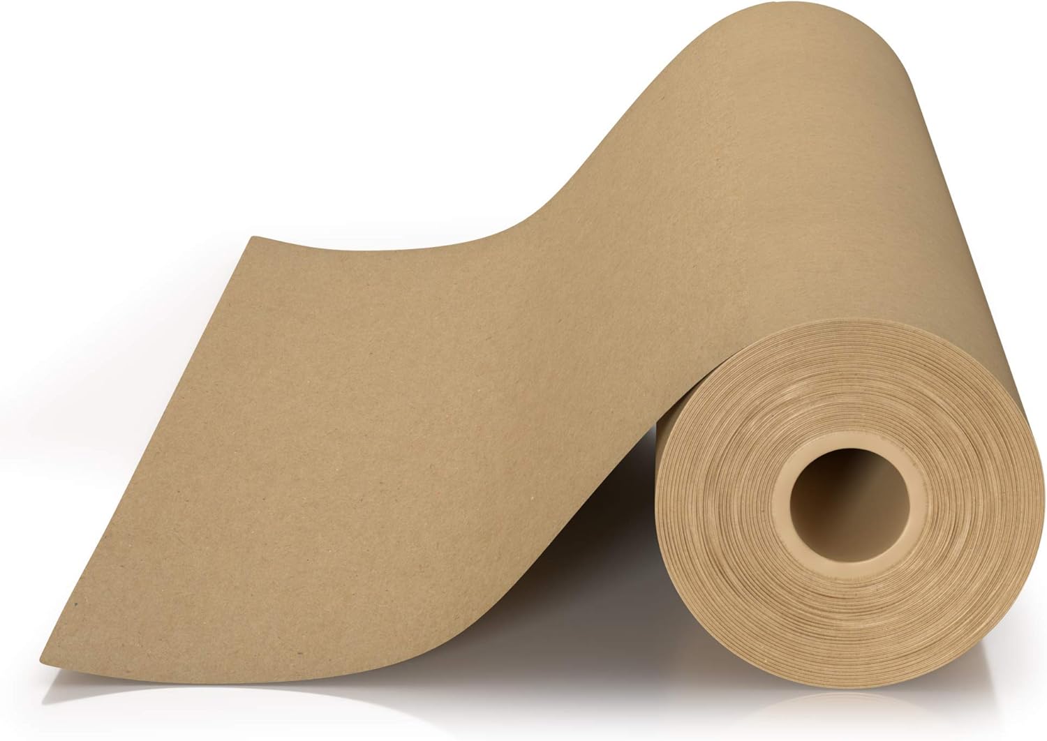 Brown Kraft Paper Roll - 18" x 1, 200" (100') Made in The USA - Ideal for Packing, Moving, Gift Wrapping, Postal, Shipping, Parcel, Wall Art, Crafts, Bulletin Boards, Floor Covering, Table Runner