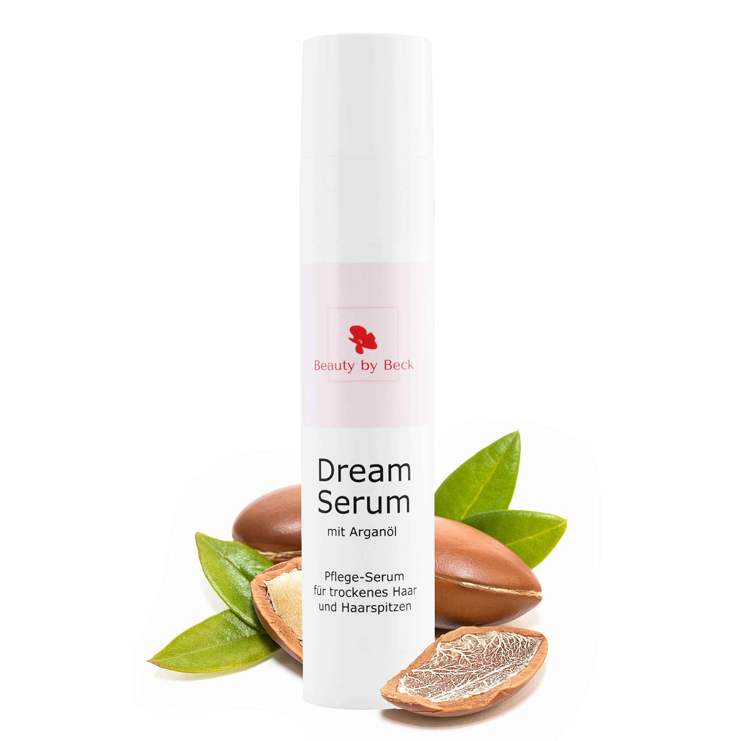 Beauty by Beck DreamSerum with Argan Oil, Care Serum for Dry Hair and Hair Tips, Nourishing Hair Oil, Leave-in Hair Repair, Hair Care for More Shine and Smoothing, 50 ml