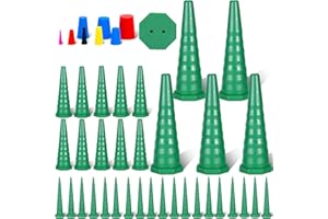 AOTTYKRO 43PCS Hydraulic Oil Service Plugs,Universal Hydraulic Oil Line Service Rubber Plugs and Caps Kit,for Hose,Oil Pipes,Irrigation,3 Sizes(Green)