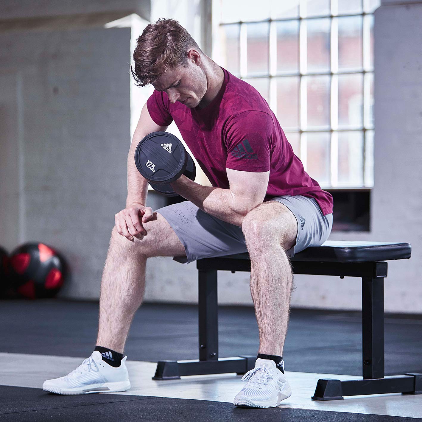 adidas essential flat bench