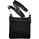 Exotic Nutrition Economy Carry Bonding Pouch (Black) - for Sugar Gliders, Squirrels, Marmosets, Hamsters, Rodents, Rats, Reptiles, &amp; Other Small Pets