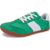 WHITIN Women's Wide Toe Box Barefoot Shoes | Fashion Suede Patchwork Design | Zero Drop Sole