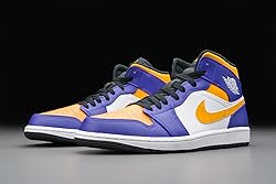 Jordan mens Nike Air 1 Mid Shoes, Dark