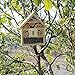 B&P Bee House, Natural Wooden Insect House Garden Bug Hotel, Perfect Shelter for Bees,Butterflies and Ladybugs, Size 8.66 x 7.48 x 2.76 inch