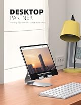 Lamicall Tablet Stand Adjustable Holder Desktop Dock Silver view 3